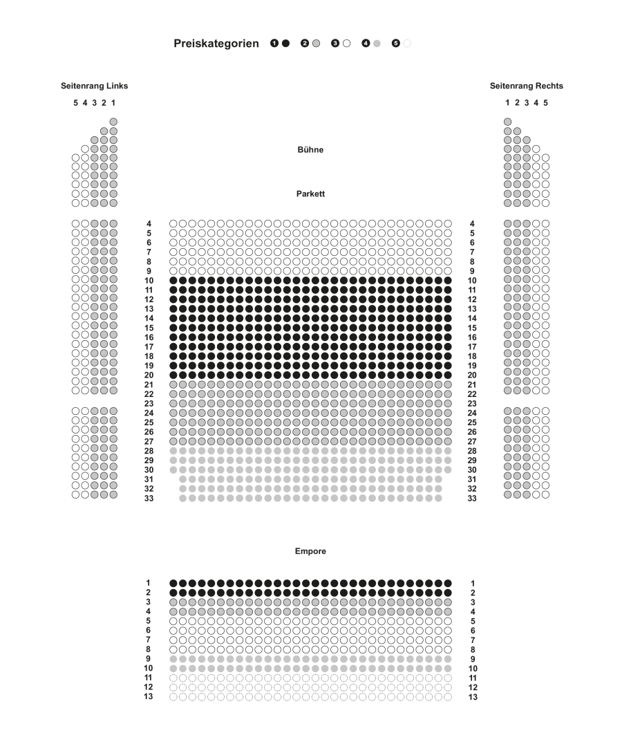 Saalplan Konzerthaus
